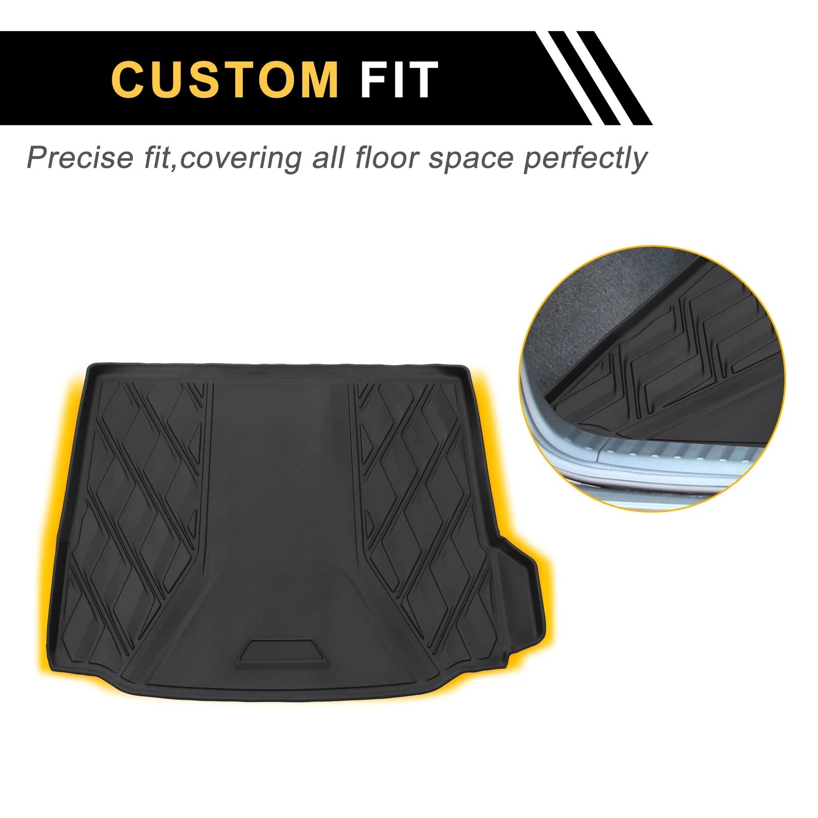 Cargo Liner Rear Trunk Mat for BMW X3 (2018–2024) TPE Diamond Pattern