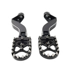 Black Rear Passenger Pedals Mount Kit for Harley Touring Electra Glide (1993-2024)