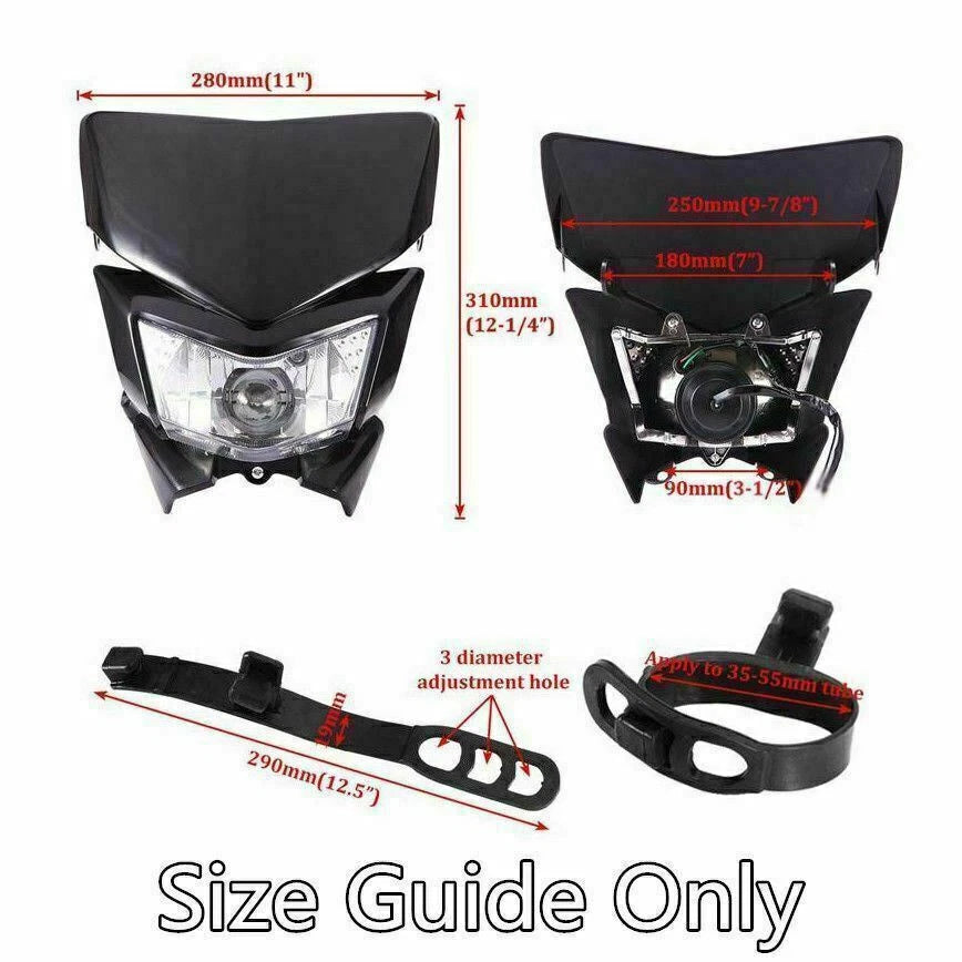 Headlight Lamp for Yamaha YZ450 WR450 WR250 (2003–2023)
