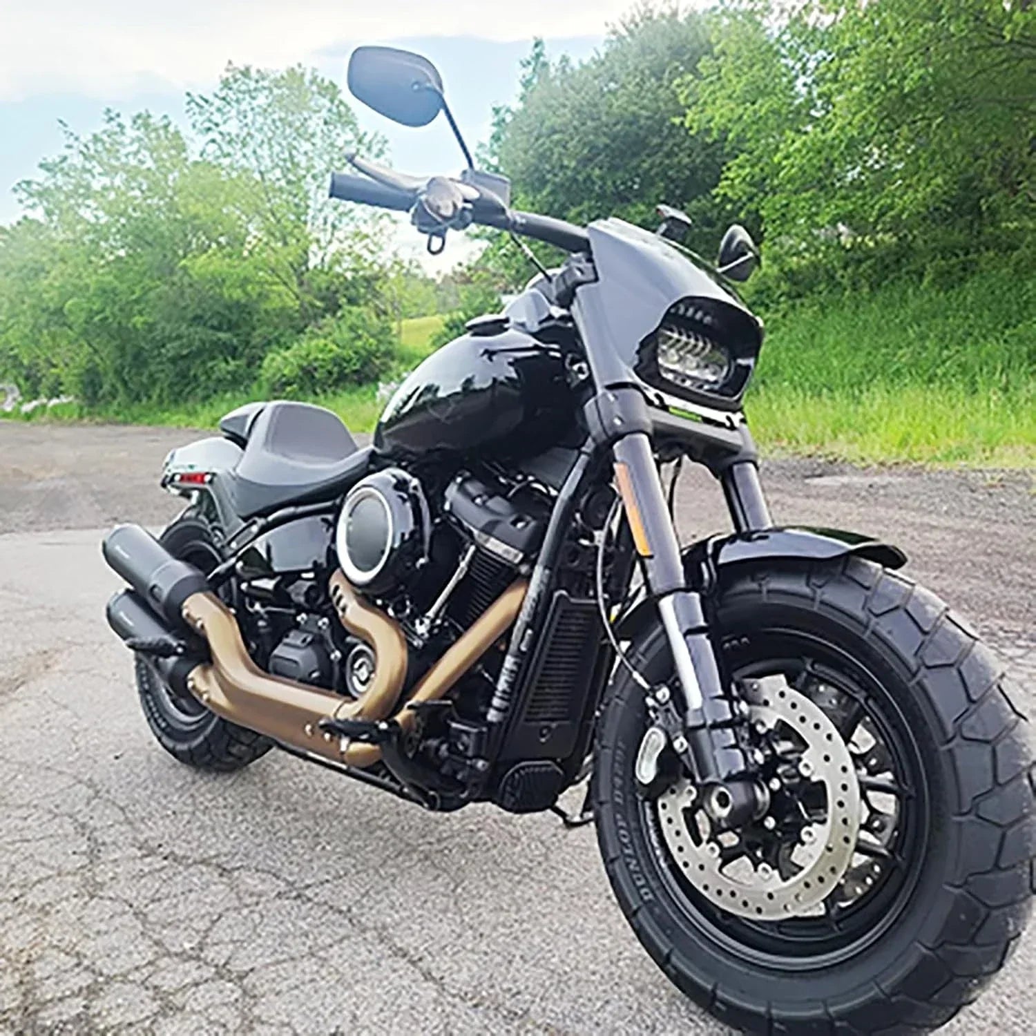 Front Cowl Headlight Fairing Cover for Harley Softail Fat Bob (2018-2023)