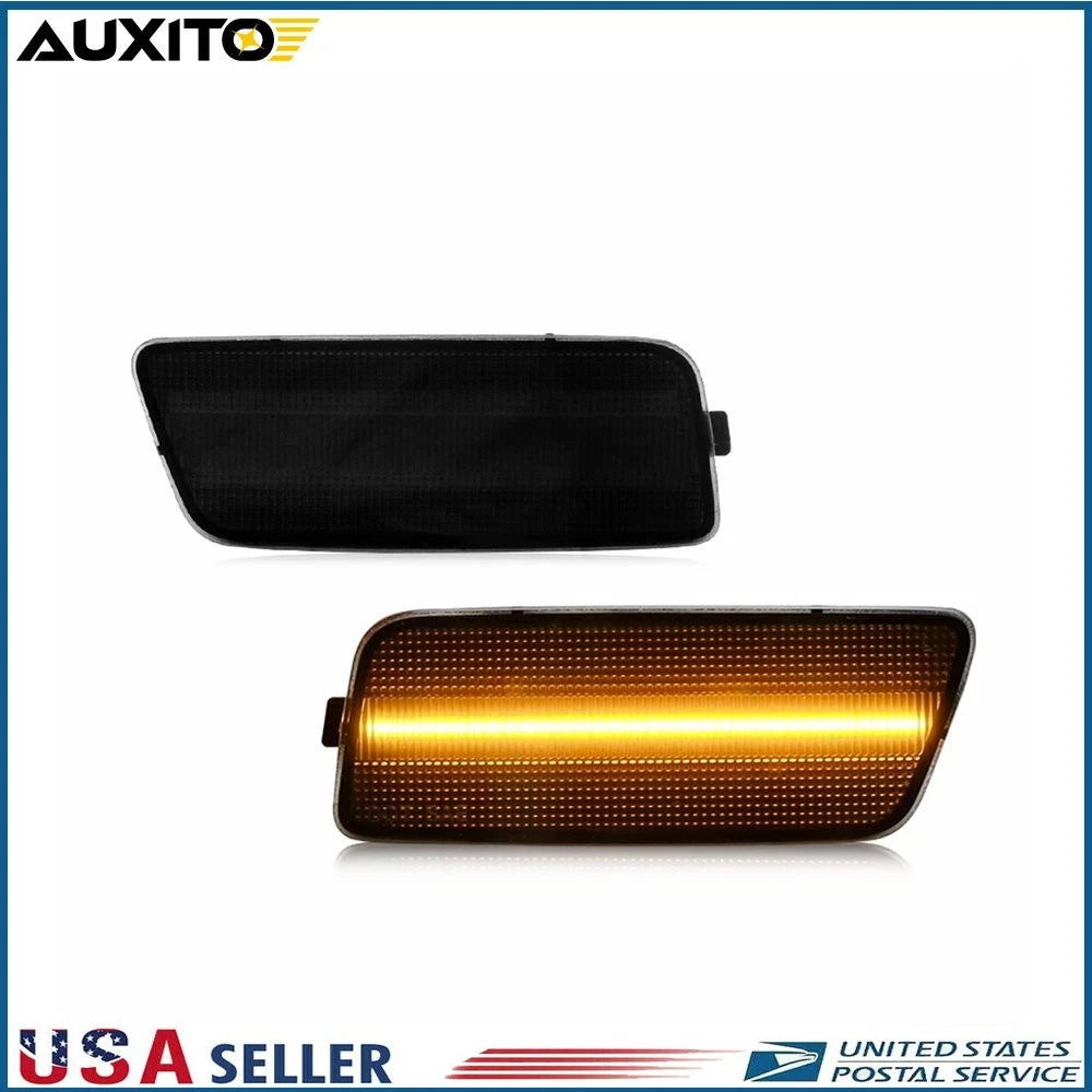 Set of 2 Front Side Marker Amber LED Signal Lights for VW Golf/GTI (2010–2014)