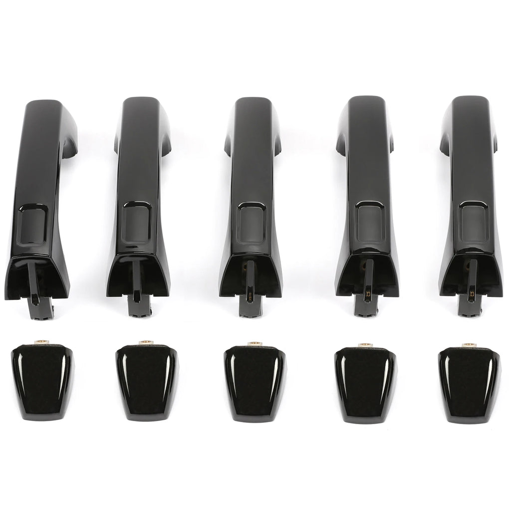 Set of 5 Door Handles for Hummer H3 H3T (2006–2010) Black Exterior