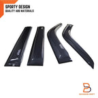 Weather Shield Window Visor Rain Guard for Mitsubishi Triton MK (95-06)