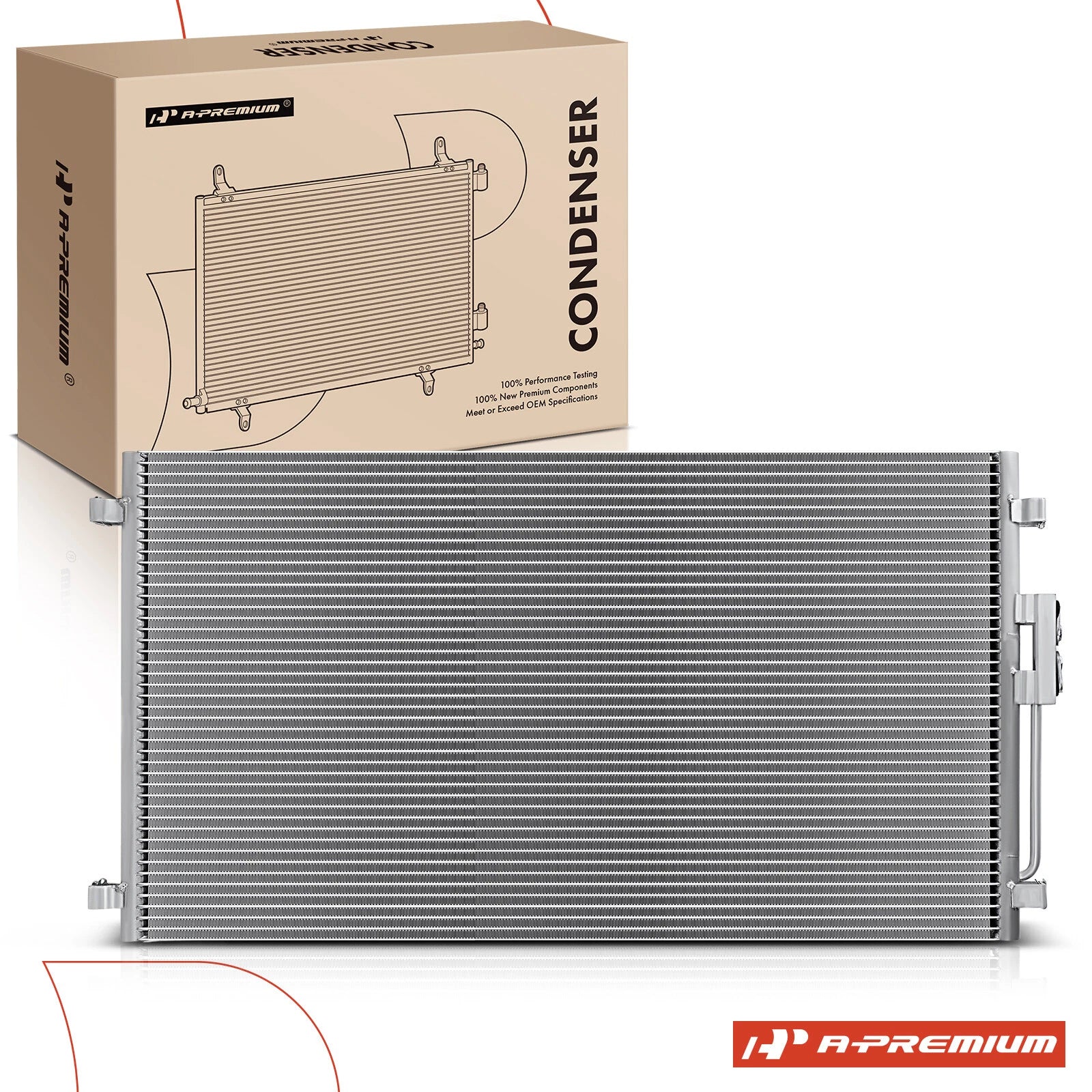 A/C Condenser with Bracket for Chrysler Town & Country Dodge Grand Caravan 
