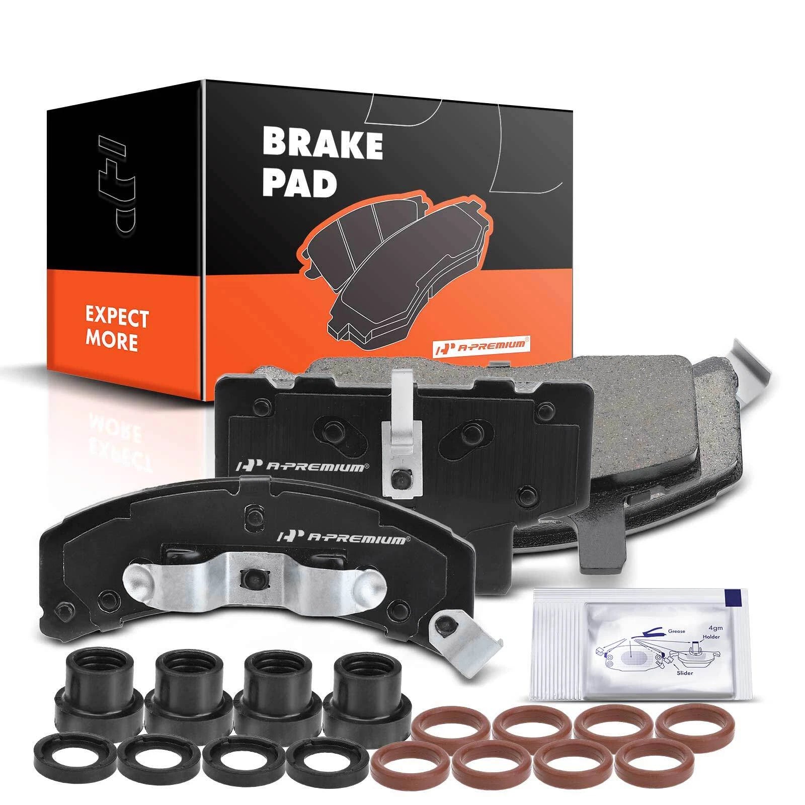 Set of 4 Front Ceramic Brake Pads for Chevy Silverado (1995â1999)