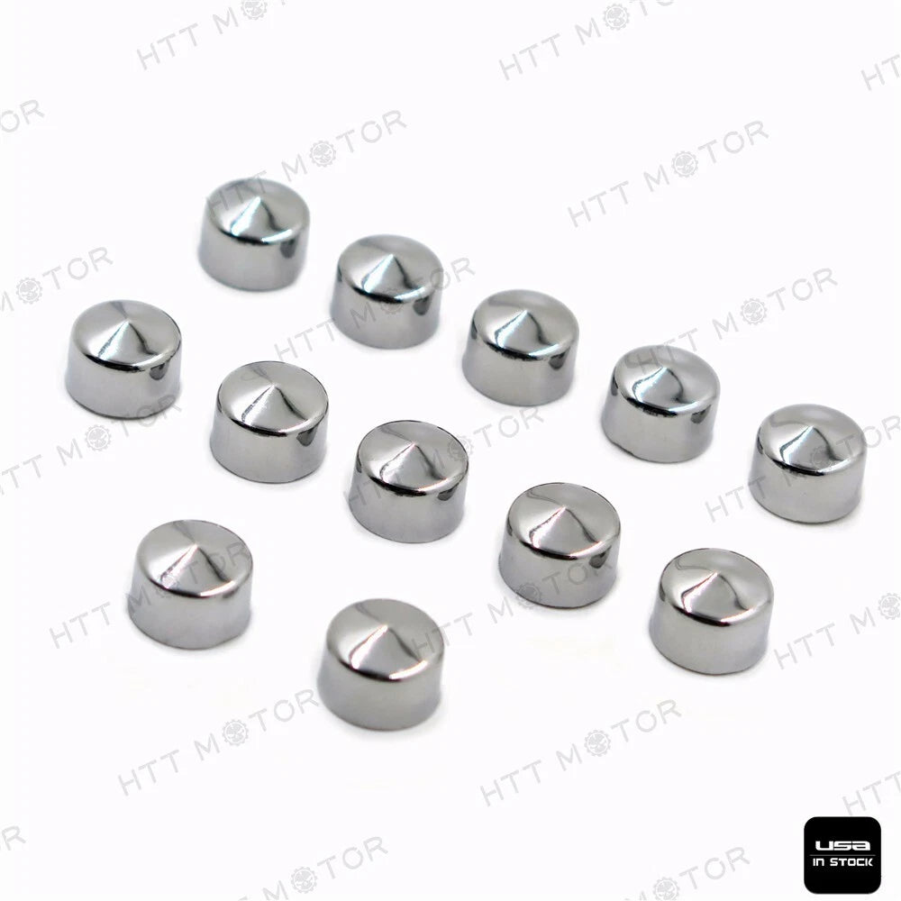 12 Piece Chrome Cap Dress Kit for Harley Softail & Dyna (1999–2006)