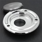 Chrome Keyless Gas Cap for Kawasaki ZX-10R, ZX-9R, ZX-6RR (2004–2023)