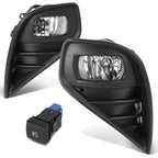 Fog Light Lamp Set for Toyota Highlander (2020–2022) w/ Bezel & Switch, Chrome