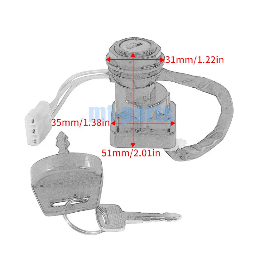 Ignition Switch & Keys for Arctic Cat 400 Manual/500 Automatic (2000–2007)