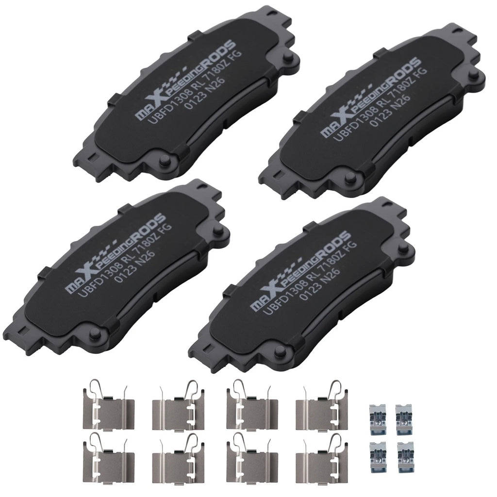 Set of 4 Rear Ceramic Brake Pads for Lexus GS350 IS200T IS250 IS350 RC300 RX350