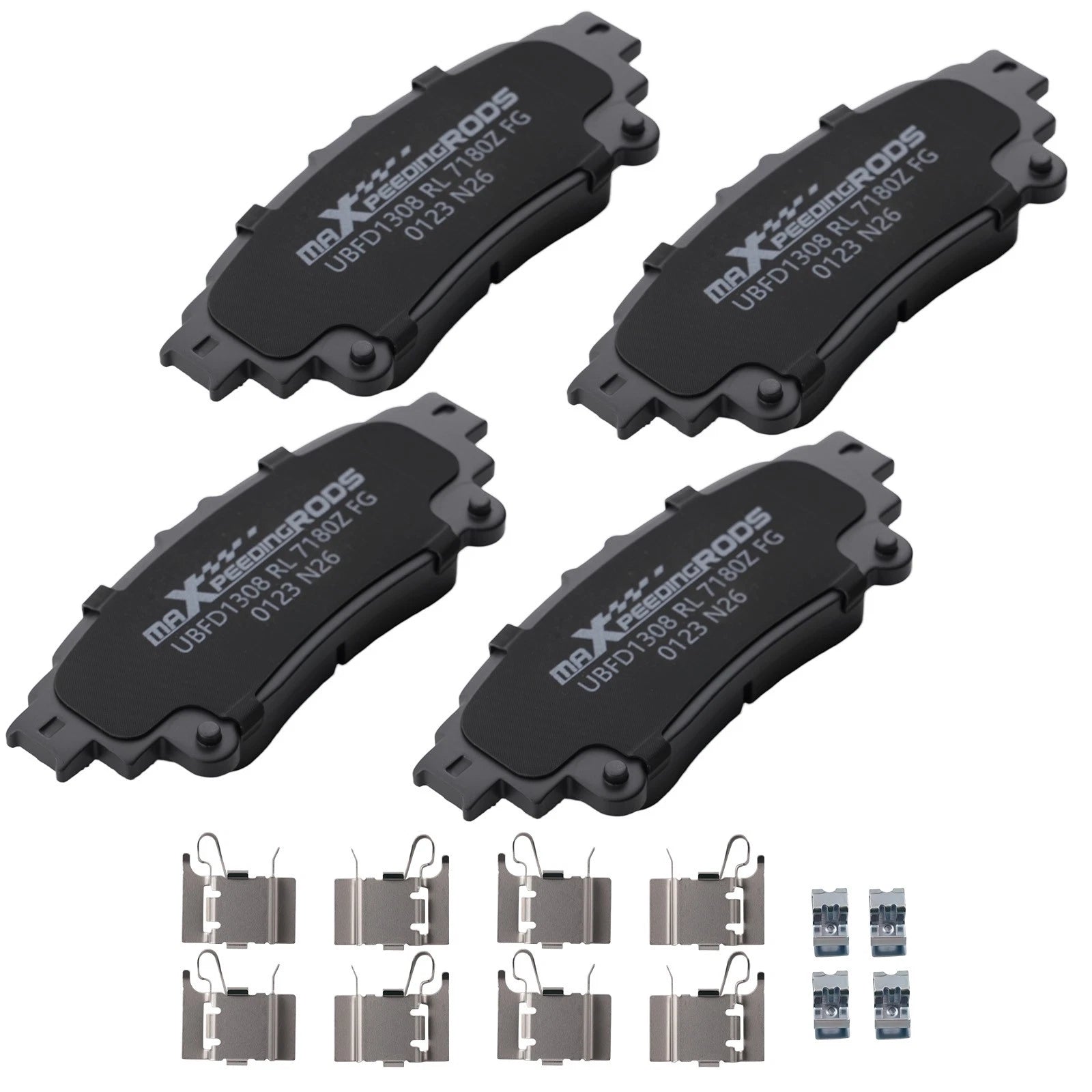 Set of 4 Rear Ceramic Brake Pads for Lexus GS350 IS200T IS250 IS350 RC300 RX350