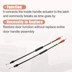 2X Front Door Handle Latch Release Cable for Chevrolet GMC (1999–2007) 15940887