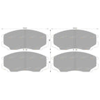 Front Disc Brake Pads Set for Mitsubishi Mirage CE Hatchback (1996-2003)