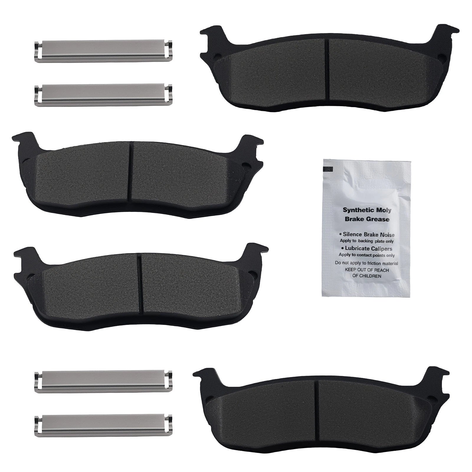 Rear Brake Pads for Ford Expedition 1997-2002, F-150 1999-2004 (L & R)