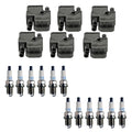 Set of 6 Ignition Coils & 12 Spark Plugs for Mercedes W203 C208 V6