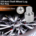323 Wheel Lock Lug Nut for Mercedes-Benz (Locking Nut Key Socket)