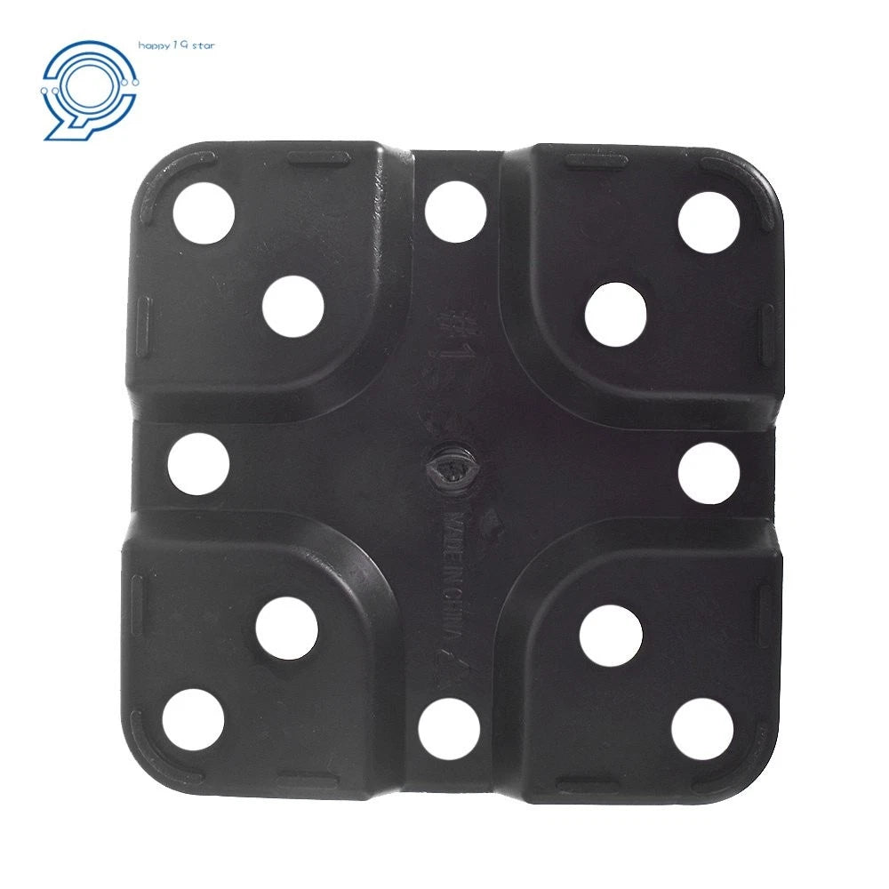 Set of 10 Square Black Nursery Pots for Garden Use (1 Gallon)