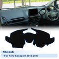 Dash Cover for Ford Ecosport (2013–2017) - Polyester Black with Blue Edge