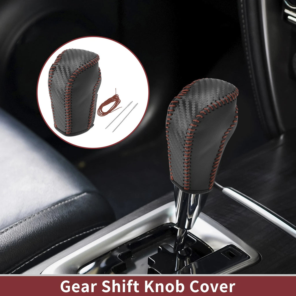 1Pc Gear Shift Knob Cover for Honda Inspire (2023) Brown Faux Leather