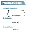 Valve Cover Gasket Set for Honda (2001-2005) - Rubber Black