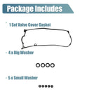 Valve Cover Gasket Set for Honda (2001-2005) - Rubber Black