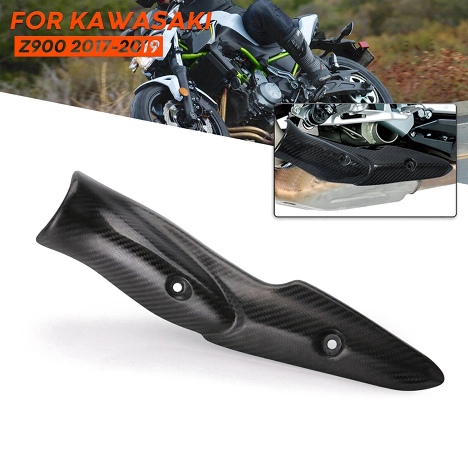 Exhaust Pipe Heat Shield Cover for Kawasaki Z900 (2017–2019) T9