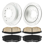 Rear Drilled Slotted Brake Kit for Toyota Sequoia (2013–2021)