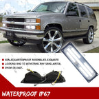 Clear Switchback LED DRL Signal Lights for GMC Chevy C/K 1500/2500/3500 (1988–1998)