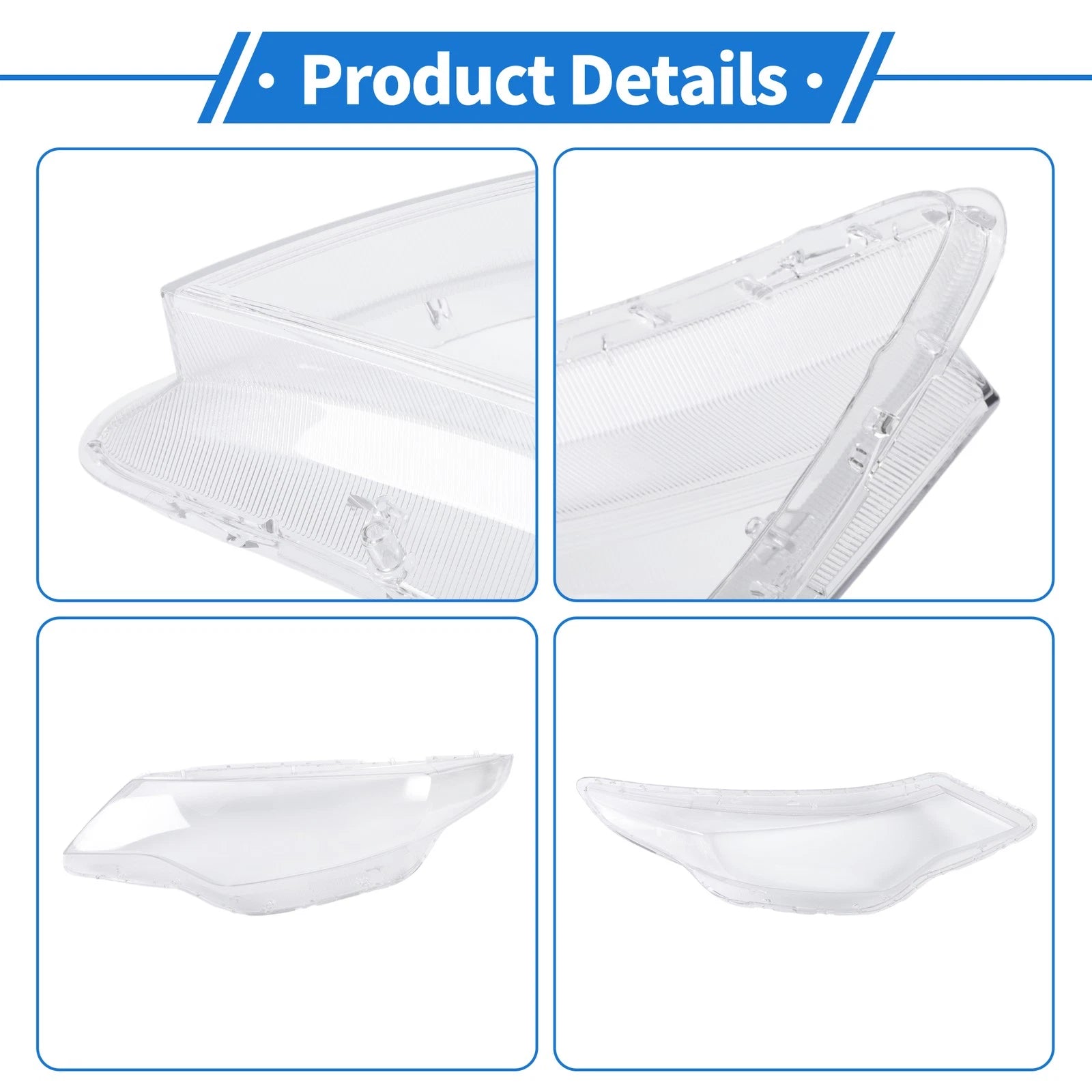 1 Pcs Headlight Lens Cover for Kia Optima (2016–2018) PC Clear