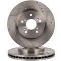 Front Drilled Slotted Brake Rotors for Honda Accord Crosstour Acura RDX (2008–2015)