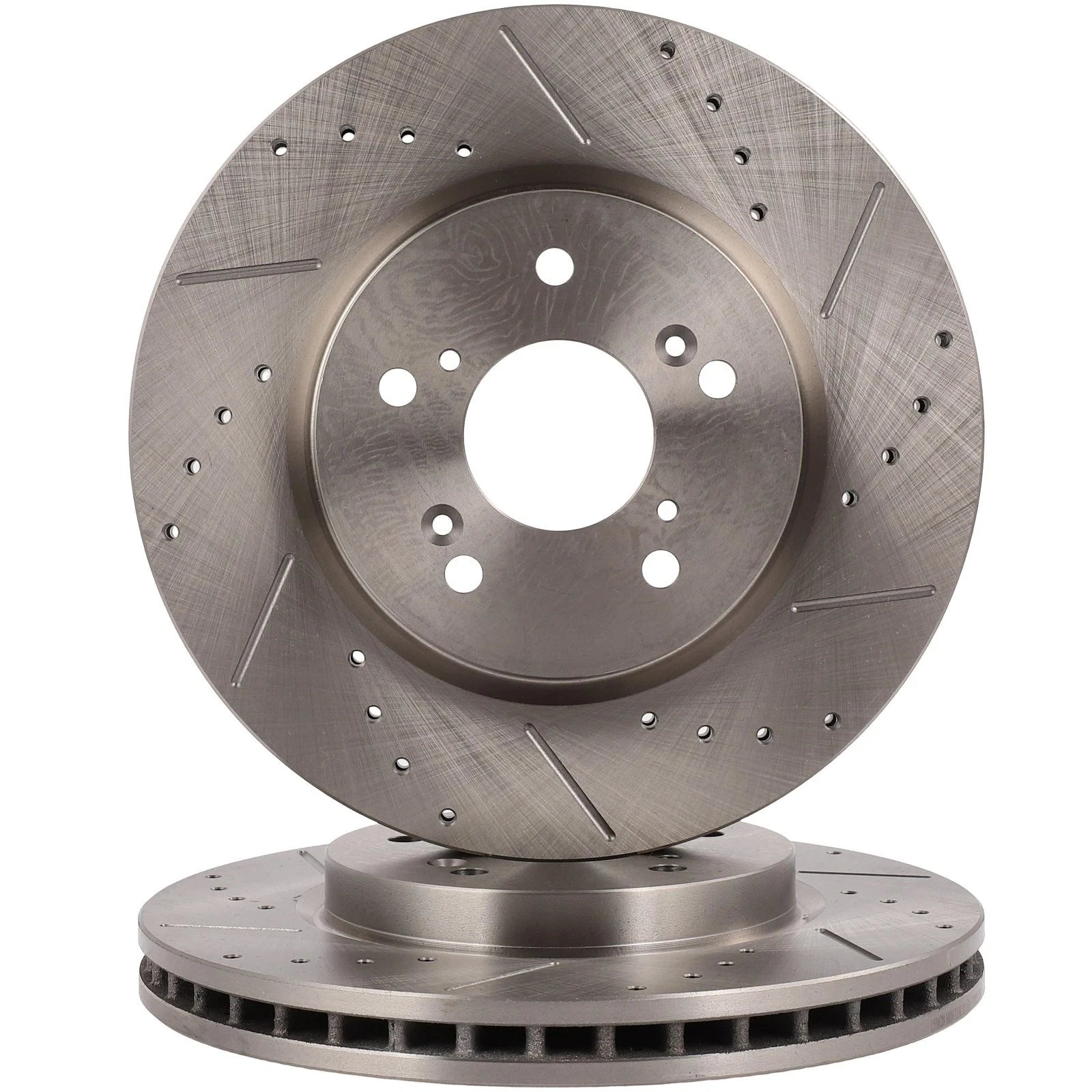 Front Drilled Slotted Brake Rotors for Honda Accord Crosstour Acura RDX (2008–2015)
