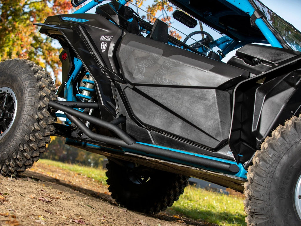 SuperATV Tree Kicker Nerf Bars for Can-Am Maverick X3 (2017–2023) - Black