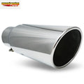 Slant Exhaust Tip for Universal Fit (2.5" Inlet, 3" Outlet, Chrome)