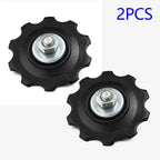 Pair Rear Derailleur Guide Wheels for Bike Bicycle 6-7 Speed