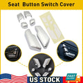 Chrome Door Seat Adjust Button Switch Cover Trim for Mercedes-Benz E Class (2009–2016)
