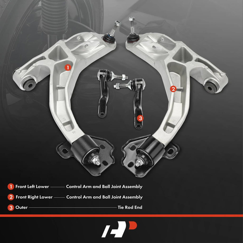 2X Front Control Arm Ball Joint Tie Rod for Mercury Ford Lincoln