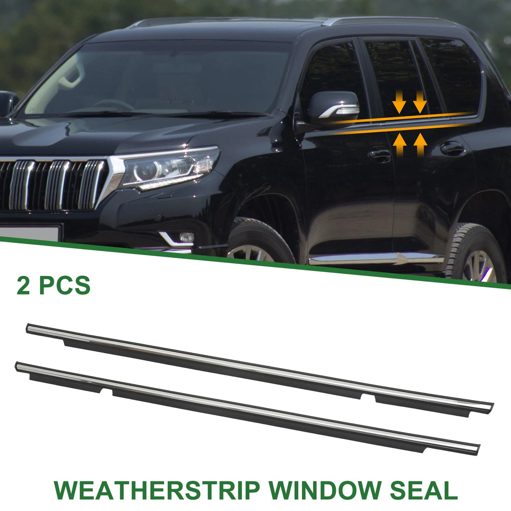 2X Rear Weatherstrip Window Seal No. 7572260080 for Lexus GX470 (2003–2009)