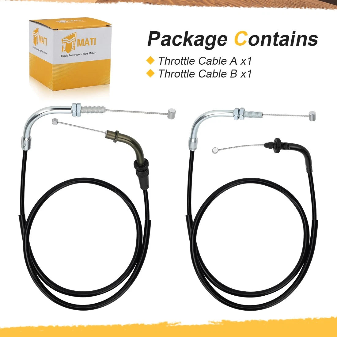 Throttle Cable A B for Yamaha V Star Virago 250 XV250 (1988–2024)