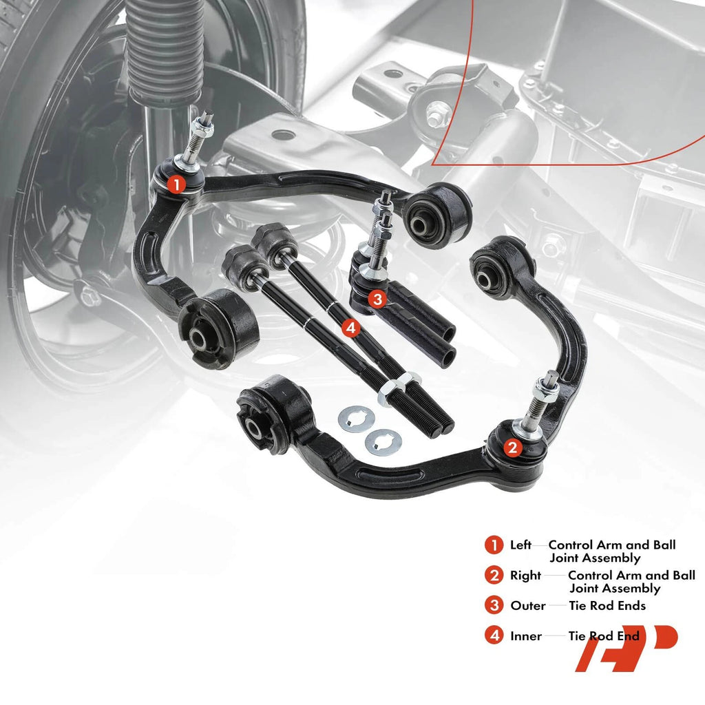 6X Front Upper Control Arm Tie Rod End for Ford Expedition (2003-2006)