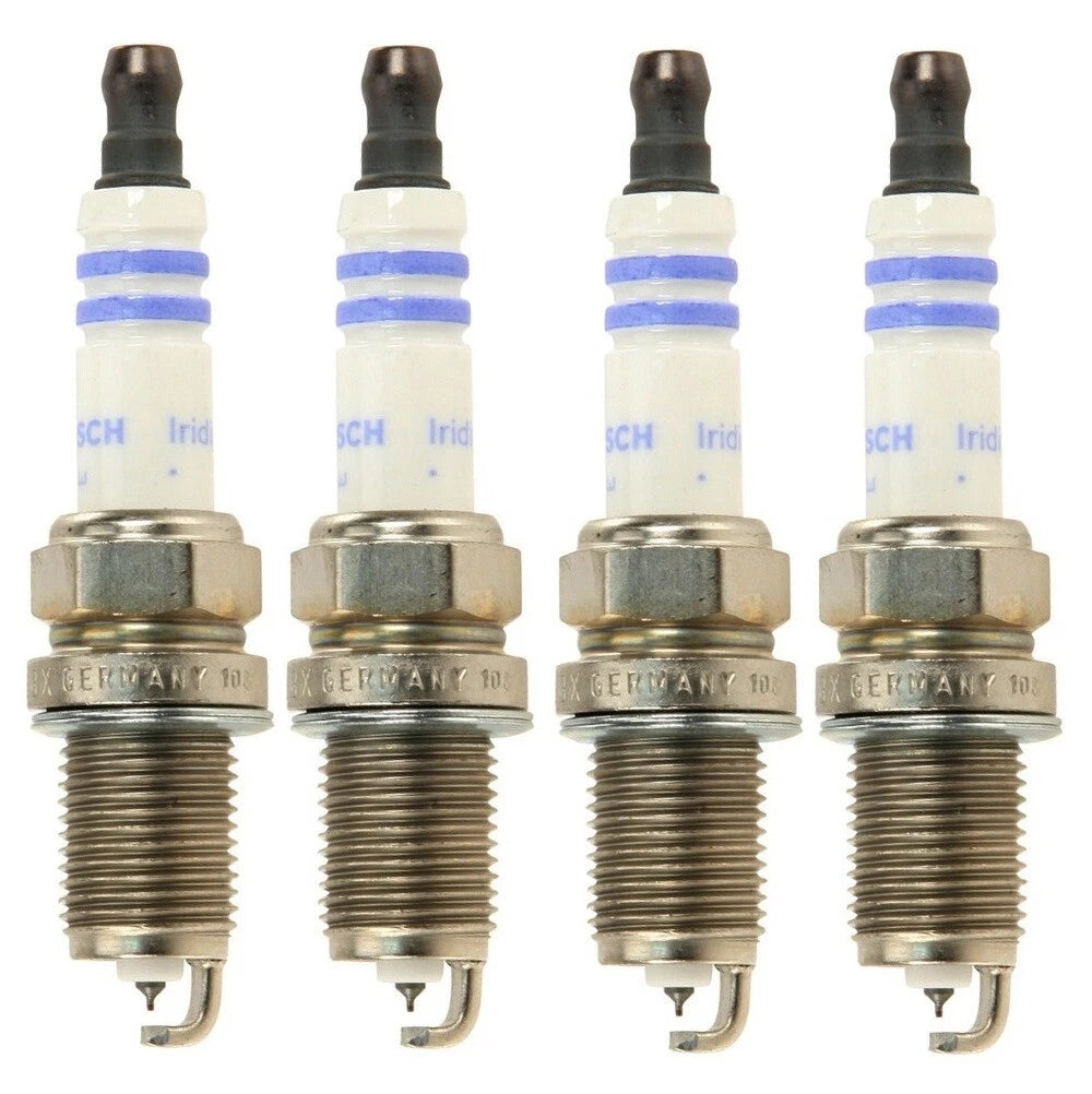 Set of 4 Spark Plugs Bosch Iridium 9600 for Toyota Nissan Chrysler Kia (L4 H4)