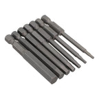 7pcs Hexagon Socket Screwdriver Bit Set for Electric Tools (65mm)