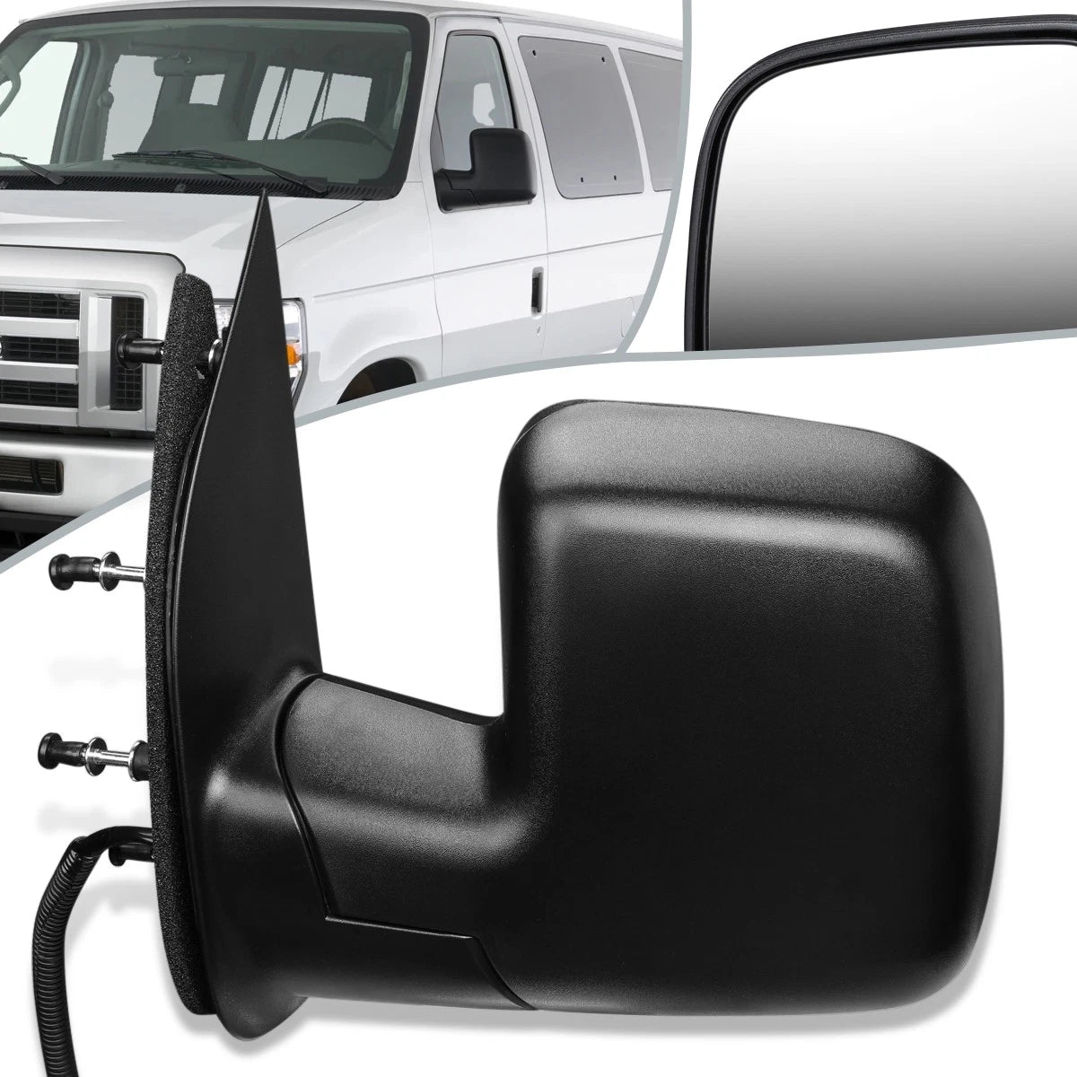 Powered Door Mirror Left for Ford E150 E250 E350 E450 (2009) FO1320338
