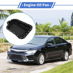 1 Pc Engine Oil Pan No.3510673021 for Toyota Camry (2015–2018) Steel Black