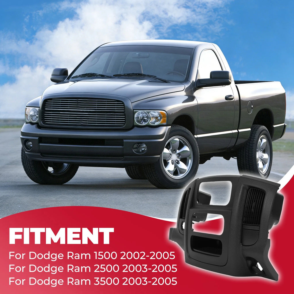 Center Dash Radio Bezel Trim Panel for Dodge Ram 1500 2500 (2002-2005)