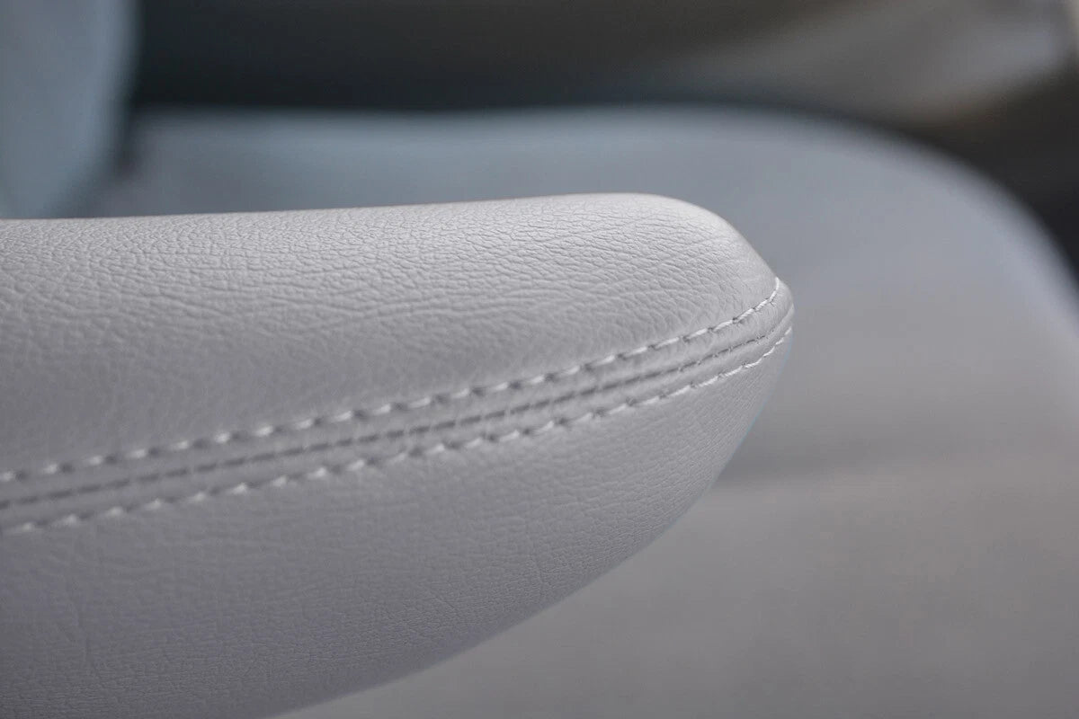 Front Seat Armrest Cover Leather for Dodge Grand Caravan (1996–2007) Gray