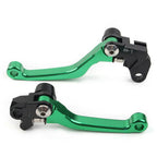 Green Pivot Brake Clutch Levers for Suzuki RM125 RM250 RM85 (2001-2008)