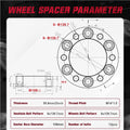 2X 2 Inch Wheel Spacers 6x5.5 14x1.5 for Chevy Express 1500 (2003–2014)