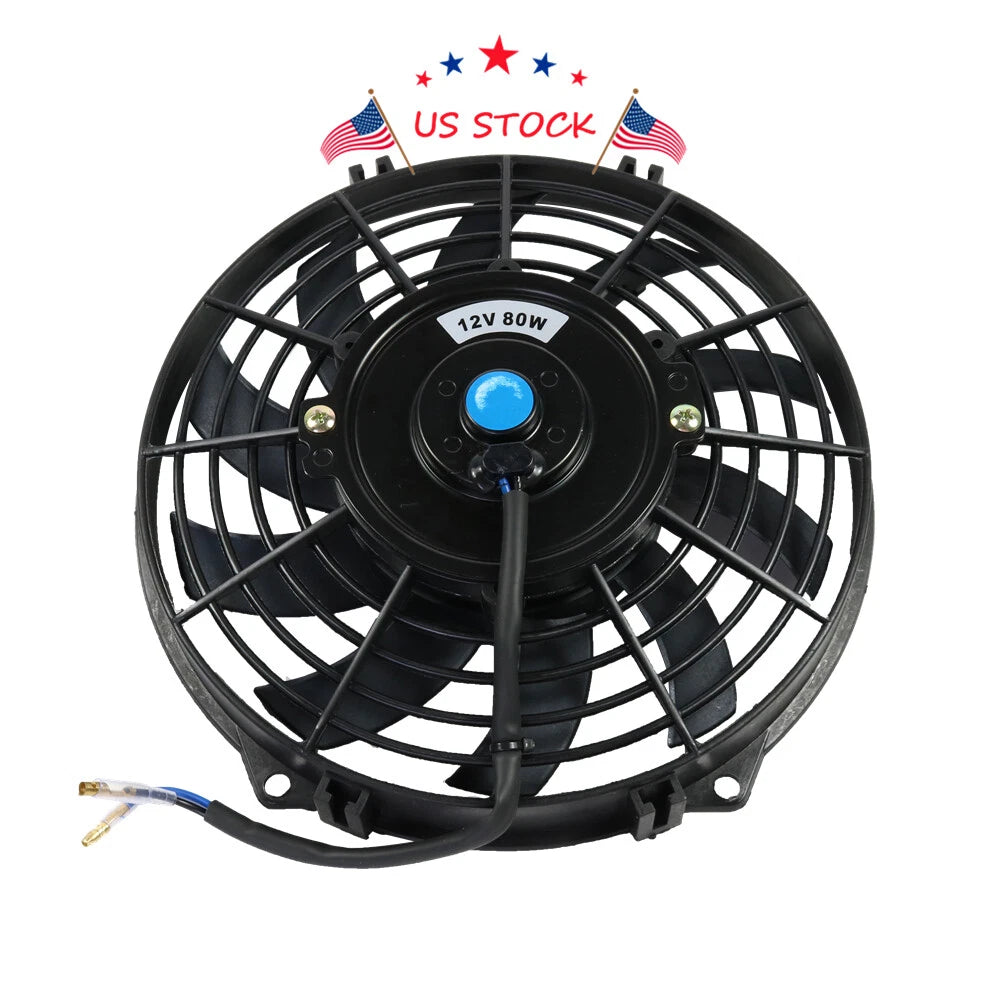 9" Electric Radiator Cooling Fan Mount Kit for Universal Fit (12V)