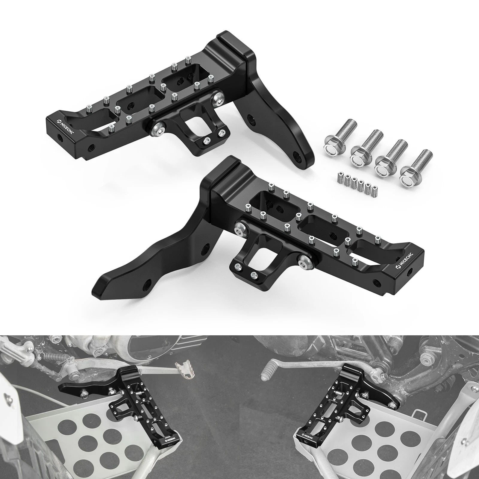 Extended Footrest Foot Pegs for Yamaha Banshee 350 (1987–2006) #3GG-27421-01-00