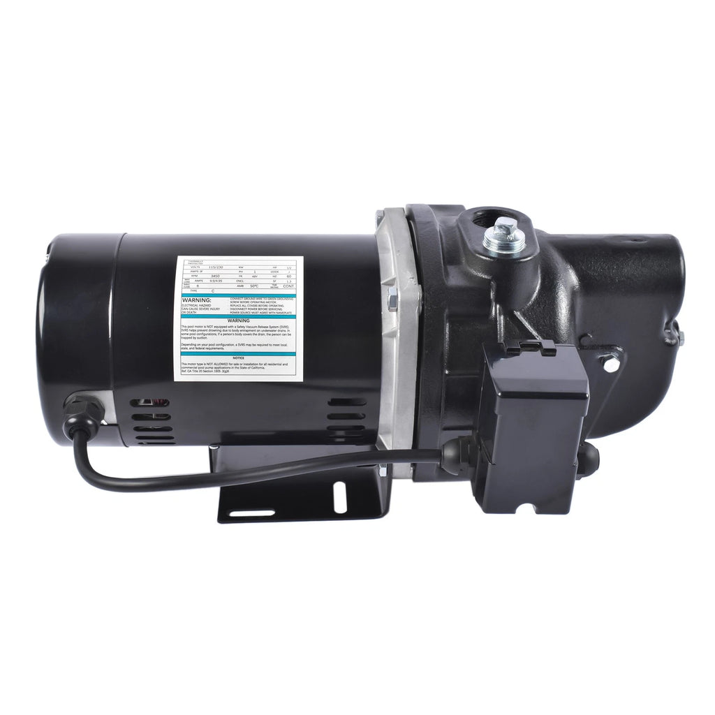 1/2 HP Cast Iron Shallow Jet Well Pump for SWS50 (Up to 375 Gallons)